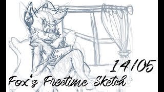 Drawing Tixktalli - Fox's Freetime Sketch