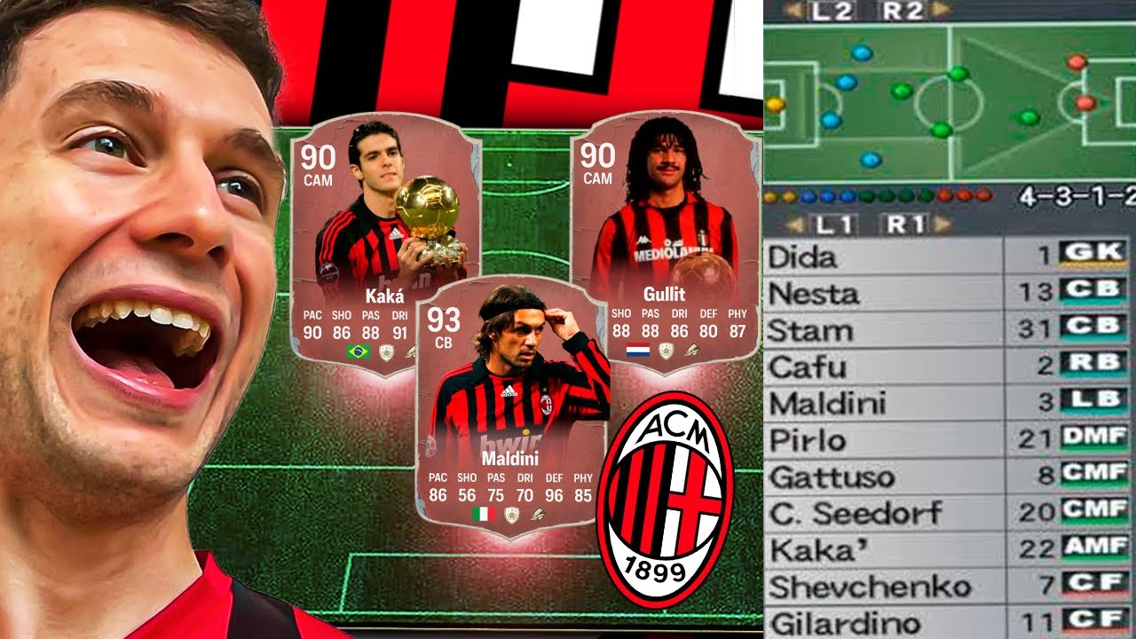 MONTEI UM TIME SÓ DE LENDAS DO MILAN E JOGUEI A WL 🔥🔥 EA FC 25 ULTIMATE TEAM