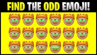 FIND THE ODD EMOJI! O15051 Find the Difference Spot the Difference Emoji Puzzles PLO