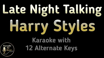 Late Night Talking Karaoke - Harry Styles Instrumental Lower Higher Female Original Key