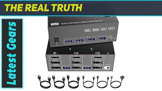 KVM Switch 3 Monitors 2 Computers: The Ultimate 8K Display Solution