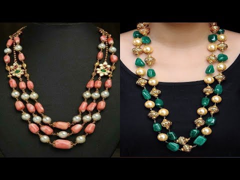 Semi-Precious Beaded Traditional Necklace Designs