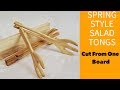 Hand Made Salad Tongs Cut From One Board Hand Made Salad Tongs Cut From One Board