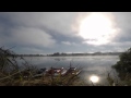 Time lapse  fog at the lake