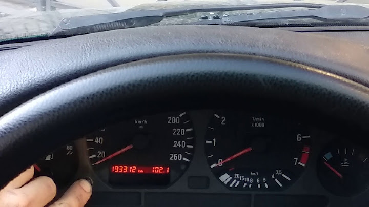 როგორ ჩავრთოთ დამალული მენიუ E36-ის სპიდომეტრზე
