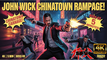 John Wick’s 5-Minute Chinatown Carnage! SIFU Mod 4K Boss KO | Shazzz Gaming