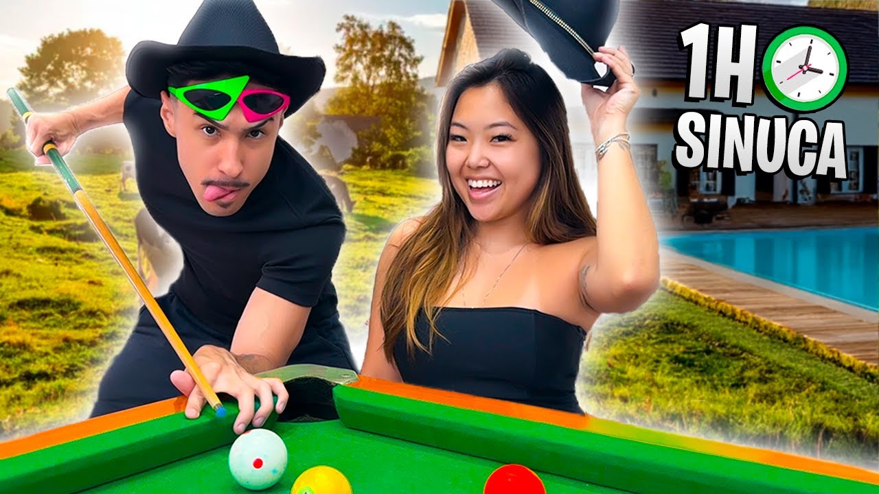 24 HORAS JOGANDO SINUCA NO HOTEL FAZENDA