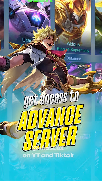 How to Access Advance Server #mlbb #mobilelegends