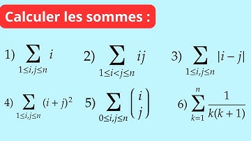 Calcul algébrique, calcul des sommes, exercice corrigé