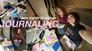 late night journaling in college | student diaries