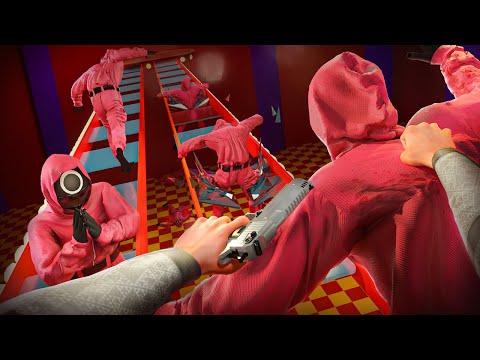 Forcing Squid Games Guards To Walk The GLASS BRIDGE