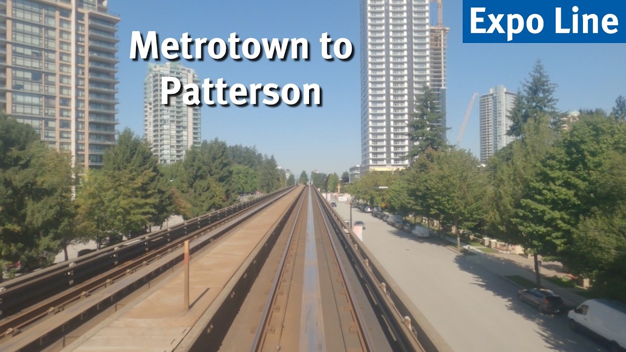 Vancouver SkyTrain - Metrotown to Patterson [Expo] | Station-to-Station Ride