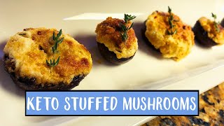 Keto Stuffed Mushrooms | Easy to Keto Vegetarian Recipes