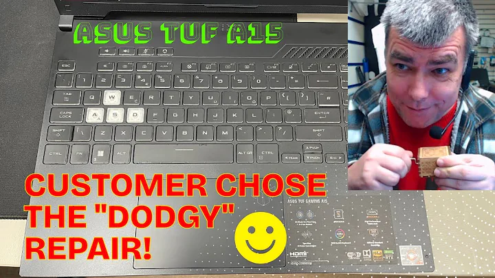 Asus TUF A15 gaming laptop repair. Sometimes you do what you have to do!