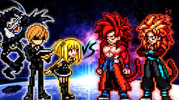 Light Yagami OP (New) VS Xeno Goku OP all form & Xeno Gogeta SSJ4 OP in Jump Force Mugen🔥