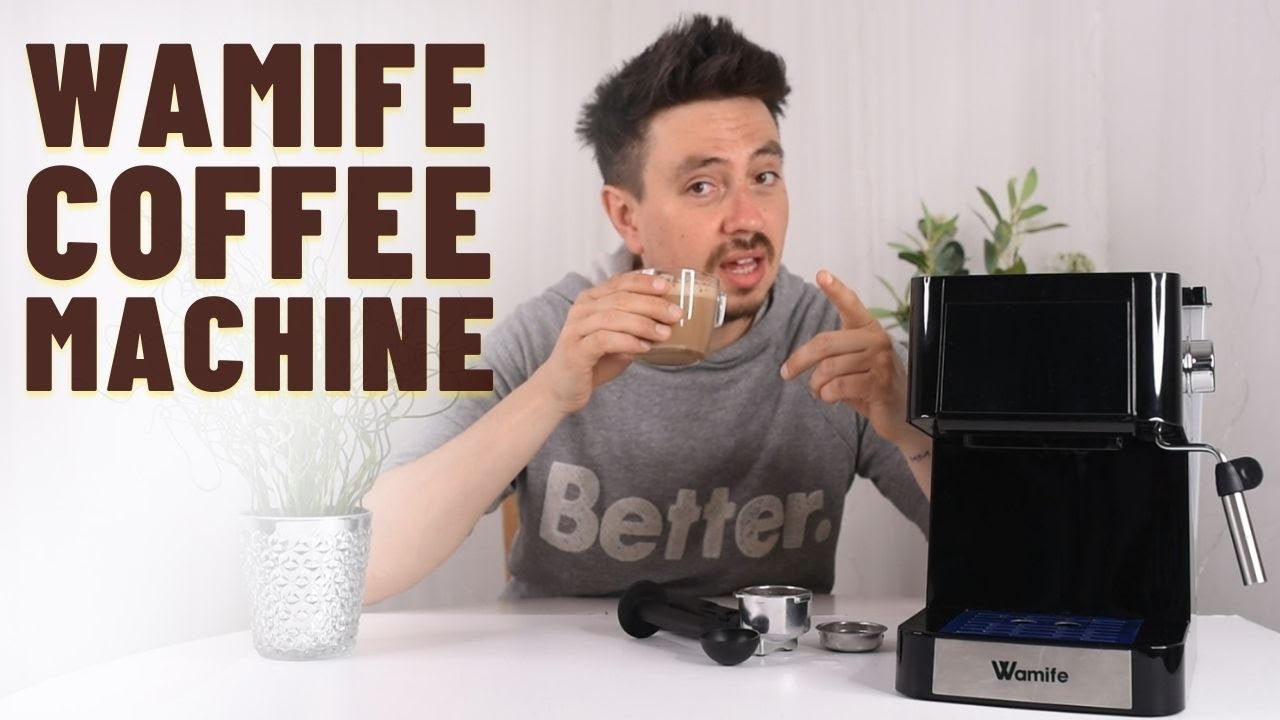 Wamife Coffee Machine with Milk Frother