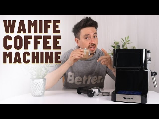 Wamife Coffee Machine with Milk Frother