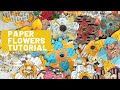 Easy and Fun Paper Flower Tutorial And How To Use Them In Your Journal