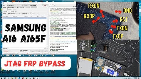 Samsung A16 A165f jtag frp bypass