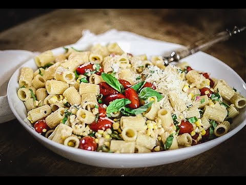 Grilled Corn and Tomato Pasta Salad