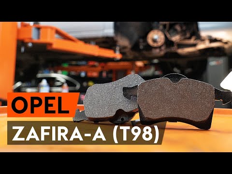 Hvordan udskiftes bremseklosser foran on OPEL ZAFIRA-A 1 (T98) [UNDERVISNINGSLEKTIONER AUTODOC]