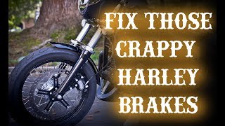 Harley Brakes Suck!  Here&#39;s how to fix them.