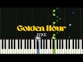 Golden Hour - JVKE ( Piano Tutorial )