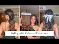 Party Hairstyles With Hair Extensions | Colour Without Damage | Best Coloured Hair Extensions India