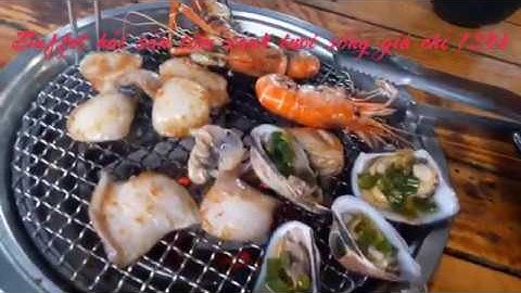 review Quán Buffet lẩu nướng chỉ 139k, Hải sản.... Cô Ba Còi - Cồn Khương - TP Cần Thơ