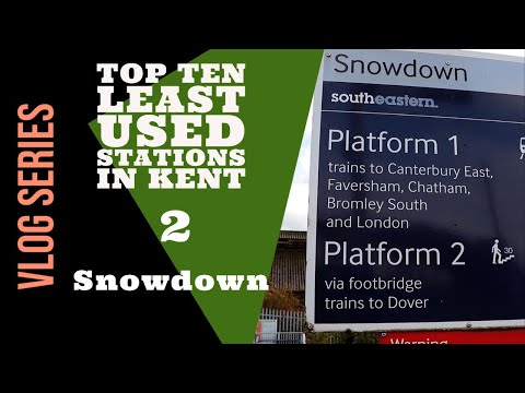 Top Ten Least Used Railway Stations In Kent - 2 : Snowdown