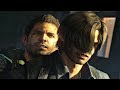 Resident evil 6  chris vs leon fight cutscene 4k 60fps