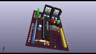 Custom PCB Design para sa ATmega328P-Based Microcontroller System