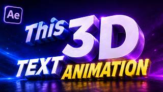 Crazy 3D Camera Text Animation in after effects - Tutorial