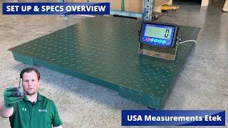 Usa Measurements Etek Series Floor Scale Set Up & Features Overview