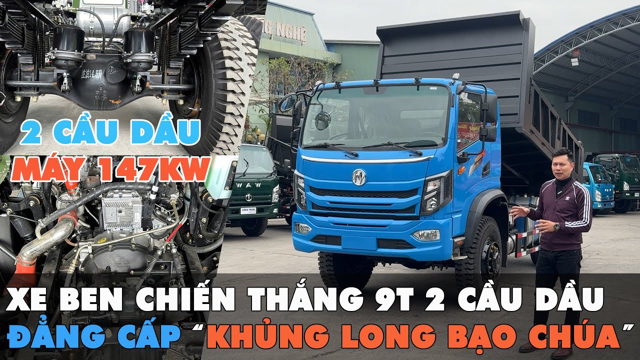 Xe Ben Chiến Thắng 9 Tấn 2 Cầu Dầu - Siêu Phẩm 'Khủng Long Bạo Chúa' Vừa Trình Làng!