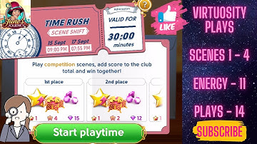 June’s Journey Time Rush Scene Shift Competition 15 Sept - 17 Sept, 2025 Energy 11 Scenes 1 - 4