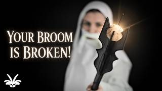 Fixing your broom with leather