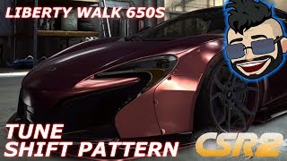 CSR2 - McLaren Liberty Walk 650S - Max performance tune + shifting Csr Racing 2 Mclaren 650s Maxed Tune 9 612 S Tune Shift Pattern