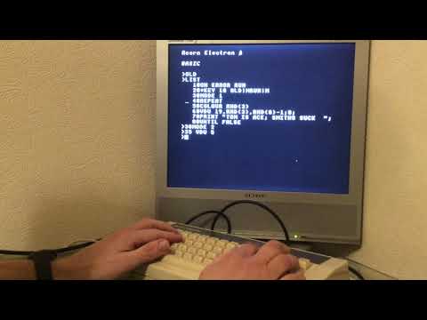 Acorn Electron with my 1983 BBC BASIC mad skills