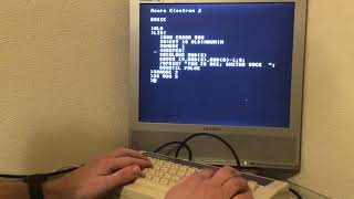 Acorn Electron with my 1983 BBC BASIC mad skills