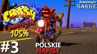 Zagrajmy w Crash Bandicoot 3 PS4 Remake (105%) odc. 3 - Kolorowy klejnot | napisy PL | 1440p