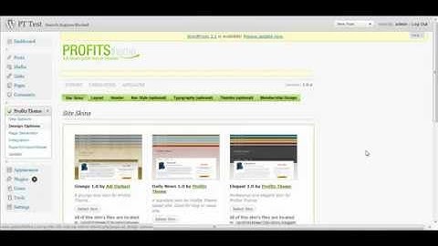 WordPress Profits Theme Membership Site Header Customization