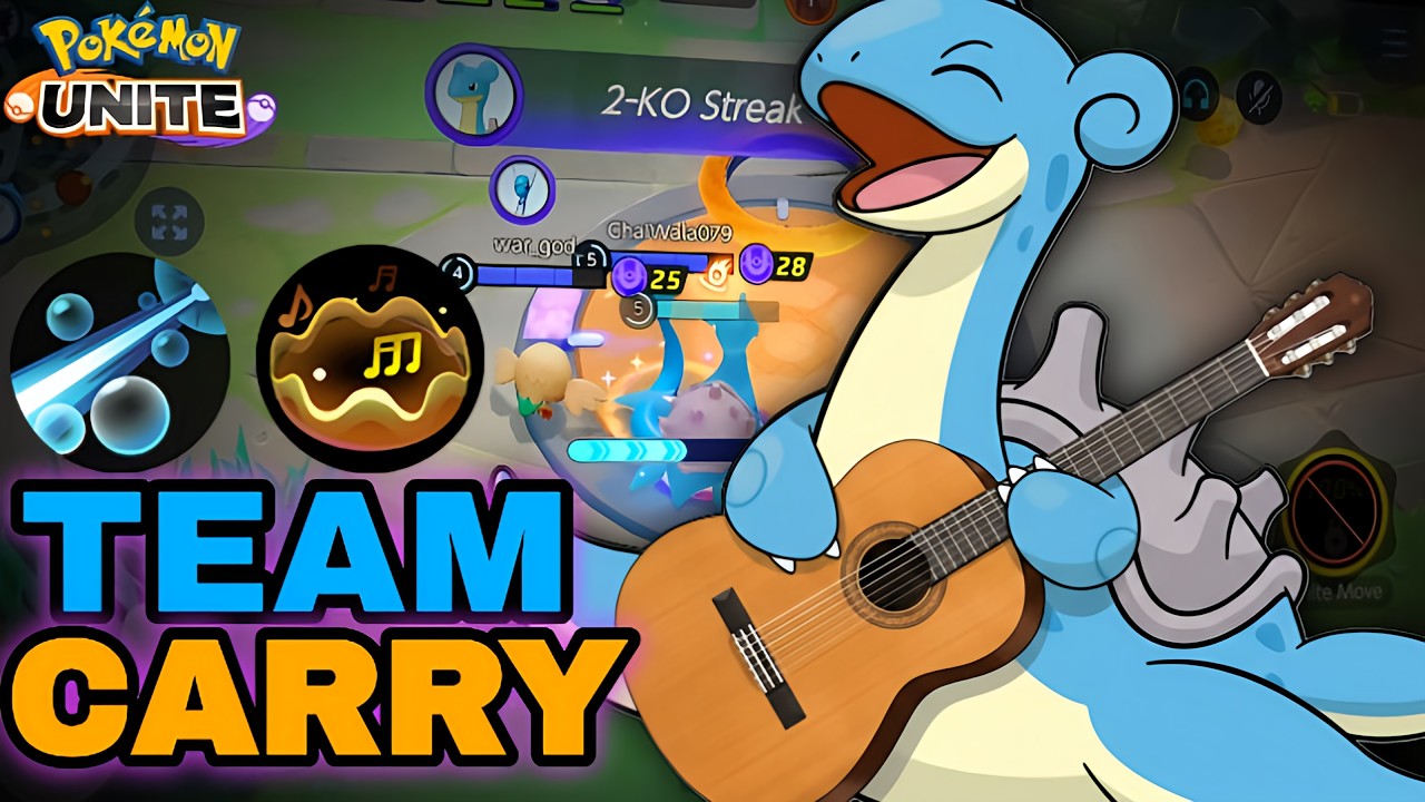 PLapras Carried The Whole Team 😈| Pokemon Unite