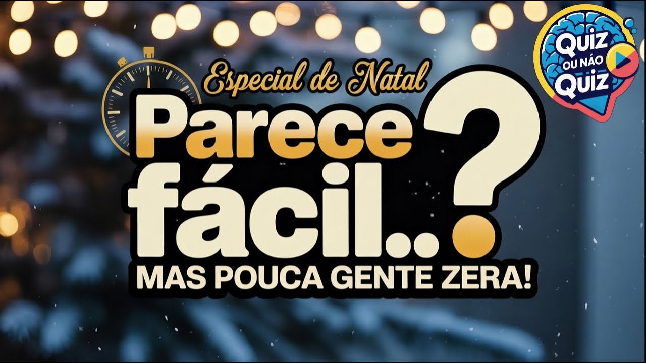 Esse Quiz de Natal Parece Fácil… Mas Quase Ninguém Zera 🎄🔥 | Quiz ou Não Quiz