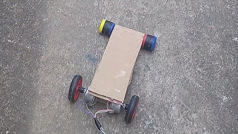 How to make a rc car with dc motor and dpdt switch