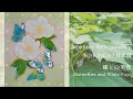 【日本画制作 / Nihonga】蝶と白芙蓉 / Butterflies and White Fuyo メイキング動画 Japanesestyle painting maiking video