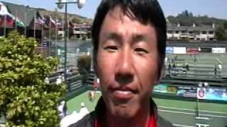 Takao Suzuki knocked off #1 seed Kevin Kim at the Comerica Seascape Tennis Challenger in Aptos