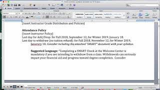 common syllabus template