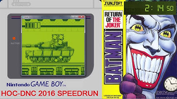 BATMAN return of the joker GB Speedrun 05:49 (Easy- Old WR )