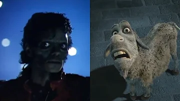Michael Jackson and Shrek Thriller Comparison (13+)